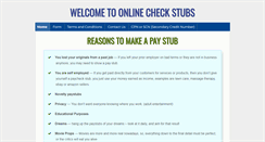 Desktop Screenshot of onlinecheckstubs.com