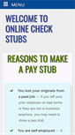 Mobile Screenshot of onlinecheckstubs.com